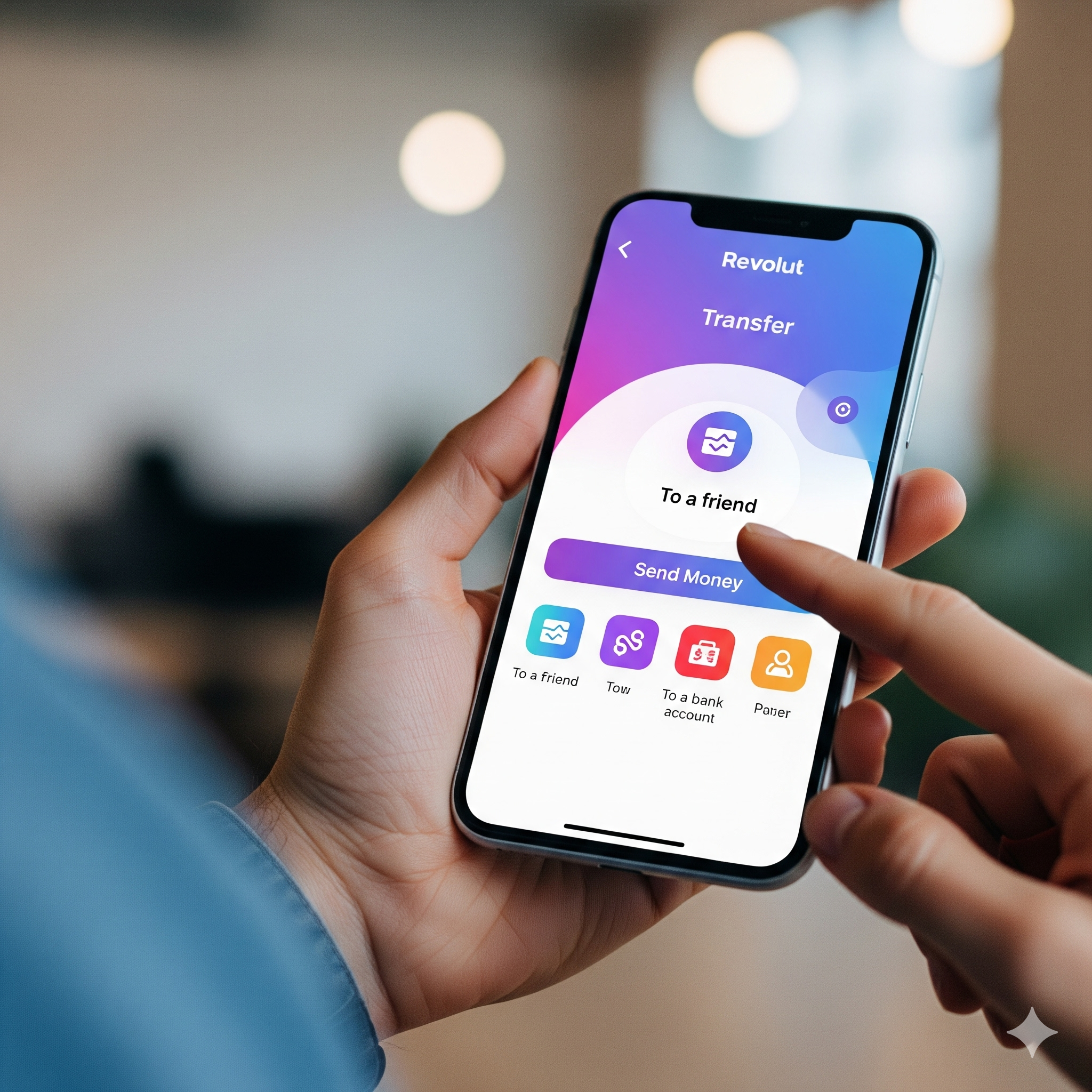 Utalás indítása a Revolut Business alkalmazásban