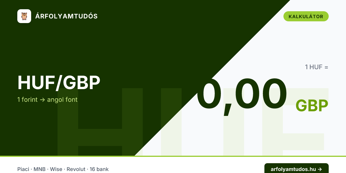 1 forint hány angol font? / egy forint mennyi angol font? – Átváltó ...